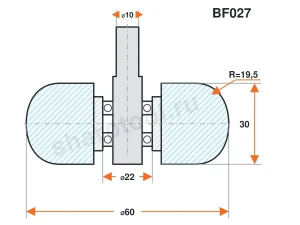 BF027 Ролик силиконовый для линии окутывания 60х30 R19,5