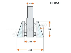 BF051 Ролик силиконовый для линии окутывания 60х20 17°