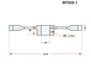 BF059-1 Ролик силиконовый для линии окутывания 210х25х15