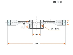 BF060 Ролик силиконовый для линии окутывания 210х30х20