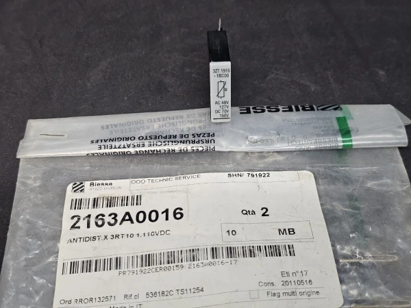 3ZT1916-1BC00 Варистор Siemens 48...127V AC, 70...150V DC, 2163A0016 BIESSE (3)