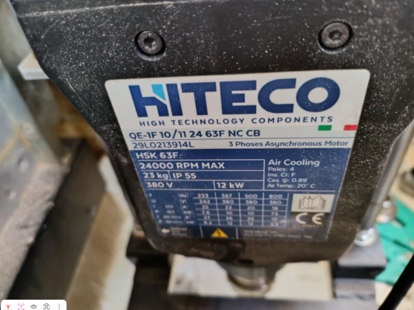 Мотор-шпиндель QE-1F 10/11 24 63F NC CB HITECO
