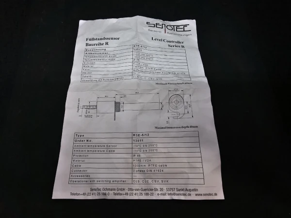 4-008-40-0145 Датчик уровня клея R3E-512 30мм SENOTEC Homag KAL  KFL (2)